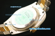 Rolex Datejust Automatic Movement ETA Coating Case with Gold Roman Numerals and Two Tone Strap