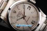 Rolex Air King Oyster Perpetual Swiss ETA 2836 Automatic Movement Full Steel with Silver Dial