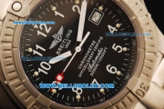 Breitling Avenger Seawolf Swiss ETA 2836 Automatic Movement Titanium Case with Black Dial and White Markers