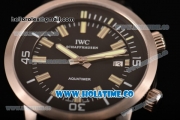 IWC Aquatimer Vintage 1967 Swiss ETA 2824 Automatic Steel Case with Stick Markers Black Dial and Black Rubber Strap