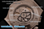 Hublot Big Bang Chrono Clone HUB4100 Automatic Steel/Ceramic Case with Black Rubber Strap Black Dial