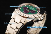 Rolex Daytona II Oyster Perpetual Automatic Movement Full Steel with Green Dial and White Markers