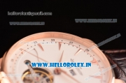 Jaeger-LECoultre Master Asia ST17 Run Fly Automatic Rose Gold Case with White Dial and Stick Markers