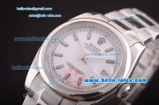 Rolex Datejust Automatic Movement Steel Case and Strap with White Dial