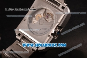Cartier Tank Anglaise Miyota 9015 Automatic Steel Case/Bracelet with Silver Dial and Diamonds Markers