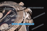 Breitling Avenger Chrono Swiss Valjoux 7750-SHG Automatic Stainless Steel Case with Stainless Steel Strap and Black Dial