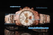 Rolex Daytona II Automatic Movement Brown PVD Case and Strap with White Dial and White Markers