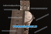 Longines Master Swiss ETA 2824 Automatic Full Steel with White Dial and Diamonds Markers