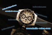 Tag Heuer Aquaracer Chronograph Swiss Valjoux 7750 Automatic Movement Steel Case with Black Bezel and Black Rubber Strap