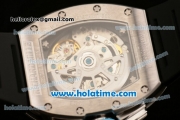 Richard Mille Felipe Massa Flyback Chrono Swiss Valjoux 7750 Automatic Steel Case with Skeleton Dial and White Arabic Numeral Markers