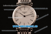 Longines La Grande Classique SWISS QUARTZ Steel Case with White Dial and Steel Bracelet