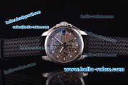 Chopard Mille Miglia GT XL Chrono Swiss Valjoux 7750 Automatic Steel Case with Grey Dial and Black Rubber Strap-1:1 Original