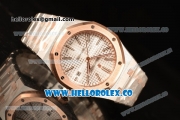 Audemars Piguet Royal Oak 41mm Two Tone Clone AP3120 Automatic White Dial 15400SR.OO.1220SR.01 EF Best Edition