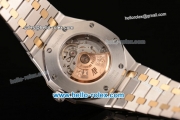 Audemars Piguet Royal Oak Swiss ETA 2824 Automatic Two Tone Case with Two Tone Strap and Blue Grid Dial - 1:1 Original