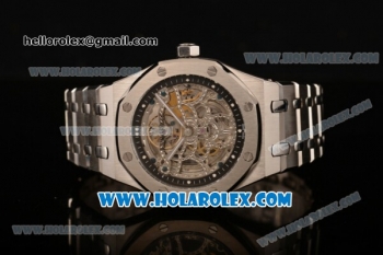 Audemars Piguet Royal Oak 41MM Asia Automatic Steel Case/Bracelet with Skeleton Dial and White Dot Markers