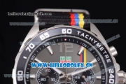 Tag Heuer Formula 1. James Hunt Miyota Quartz Steel Case with Grey Dial Stick/Arabic Numeral Markers and Black Nylon Strap