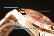 Rolex Datejust Swiss ETA 2836 Automatic Movement Full Rose Gold with Pink Dial and Roman Numerals