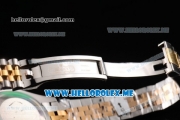 Rolex Datejust II Asia 2813 Automatic Two Tone Case/Bracelet with White Dial and Diamonds Markers (BP)