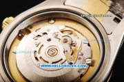 Rolex Datejust II Rolex 3135 Automatic Movement Steel Case with Gold Bezel and Two Tone Strap