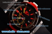 Hublot Big Bang Manchester United Swiss Valjoux 7750 Automatic Movement Full Ceramic Case with Black Dial and Red Stick Markers