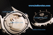 Tag Heuer Mercedes-Benz SLR Calibre 17 Swiss Valjoux 7750 Automatic Movement White Dial with Stick Markers and Black Rubber Strap