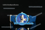 Ulysse Nardin El Toro / Black Toro Asia Automatic Steel Case with Blue Dial Silver Stick Markers and Blue Rubber Strap