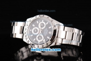 Rolex Daytona Oyster Perpetual Automatic Movement Silver Case with Black Dial and Stick Markers