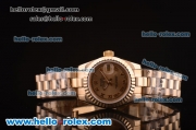 Rolex Datejust Swiss ETA 2671 Automatic Full Gold with Grey Dial