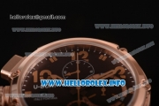 U-Boat U-51 Chimera Watch Chrono Miyota OS10 Quartz Rose Gold Case with Brown Dial and Arabic Numeral Markers