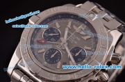 Breitling Chronomat B01 GMT Swiss Valjoux 7750 Automatic Steel Case/Strap with Grey Dial