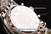 Breitling Navitimer Working Chronograph Quartz Movement With White Dial and Number Marking