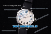 Zenith Pilot Type 20 GMT Asia ST25 Automatic Steel Case with White Dial Arabic Numeral Markers and Black Leather Strap