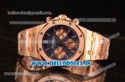 Audemars Piguet Royal Oak Chrono Full Rose Gold With Blue Dial 7750 Automatic 26331OR.OO.1220OR.01