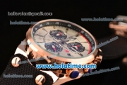 Tag Heuer Carrera West McLaren Mercedes 2014 Chrono Miyota OS20 Quartz Rose Gold Case with White Dial and Stick Markers