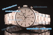 TAG Heuer Carrera Quartz Full Steel with White Dial - 7750 Coating