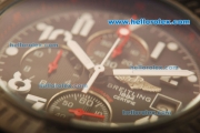 Breitling Avenger Chronograph Quartz PVD Case with Black Dial and PVD Strap