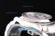 Rolex Oyster Perpetual Air-King Swiss ETA 2836 Automatic Movement Silver Case with White Dial and SS Strap