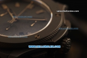 Hublot Big Bang Swiss Valjoux 7750 Automatic Movement PVD Case with Black Leather/Rubber Strap