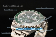 Rolex Submariner Swiss ETA 2836 Automatic Steel Case with Green Dial and Ceramic Bezel - 1:1 Original