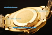 Rolex Datejust Automatic Movement Full Gold with Green Dial and Roman Numerals-ETA Coating Case