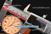 Patek Philippe Calatrava Miyota Quartz Rose Gold Case with Stick Markers and Champagne Dial