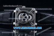 Bell & Ross BR 01 Burning Skull Asia Automatic Steel Case with Skull Dial and Leather Strap - 1:1 Original(AAAF) Bell & Ross BR 01 Burning Skull Asia Automatic Steel Case with Skull Dial and Leather Strap - 1:1 Original(AAAF)