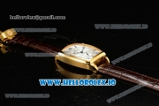 Breguet Heritage Asia Automatic Yellow Gold Case White Dial With Roman Numeral Markers Brown Leather Strap