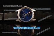 Bell&Ross Vintage BR 123 GMT Miyota 9015 Automatic Steel Case with Blue Dial and Black Rubber Strap