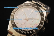 Rolex Daytona Chronograph Swiss Valjoux 7750 Automatic Movement Steel Case with MOP Dial and Black Bezel