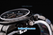 Rolex Daytona Oyster Perpetual Swiss Valjoux 7750 Automatic Movement Full PVD with Black Dial and White Stick Markers