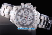 Rolex Daytona Chronometer Automatic with White Dial-Diamond Marking and White Bezel