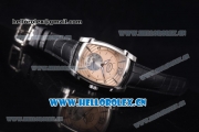 Parmigiani Kalpa Grande Clone Parmigiani PF331.01 Automatic Steel Case with Rose Gold Dial Stick/Arabic Numeral Markers and Black Leather Strap