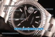 Rolex Datejust II Swiss ETA 2836 Automatic Full Steel with Black Dial and Luminous Stick Markers (BP)