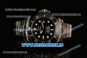 Rolex Sea-Dweller Clone Rolex 3135 Automatic PVD Case Black Dial With Dots Markers PVD Bracelet